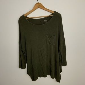 Dark Green Mossimo 3/4 Sleeve Tee